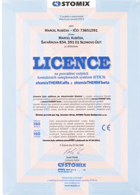 Certifikát STOMIX